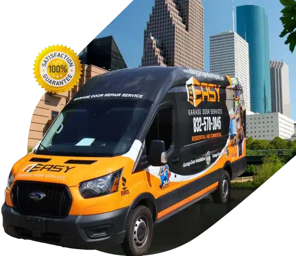 Easy Garage Door Repair service van in Houston