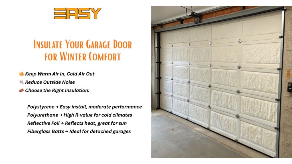 Garage door insulation role and its types