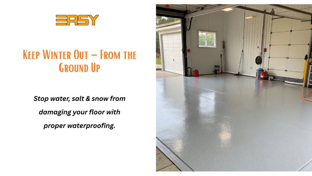 waterproofing garage floor in winter