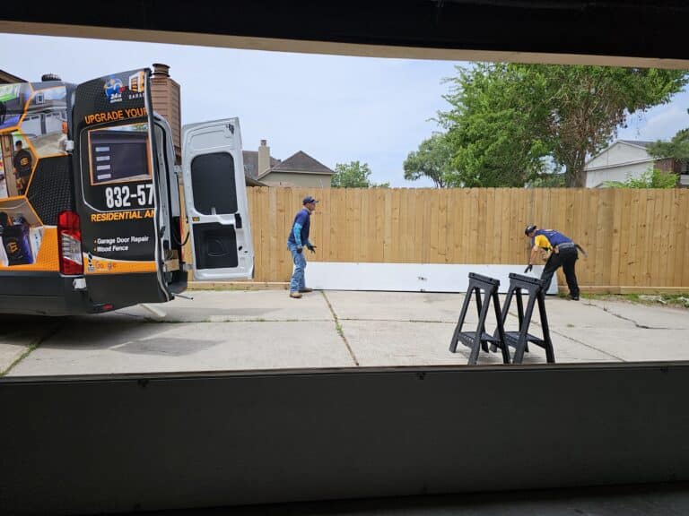 Garage Door Replacement Near Houston TX – Full Panel Installation on Shartle Cir