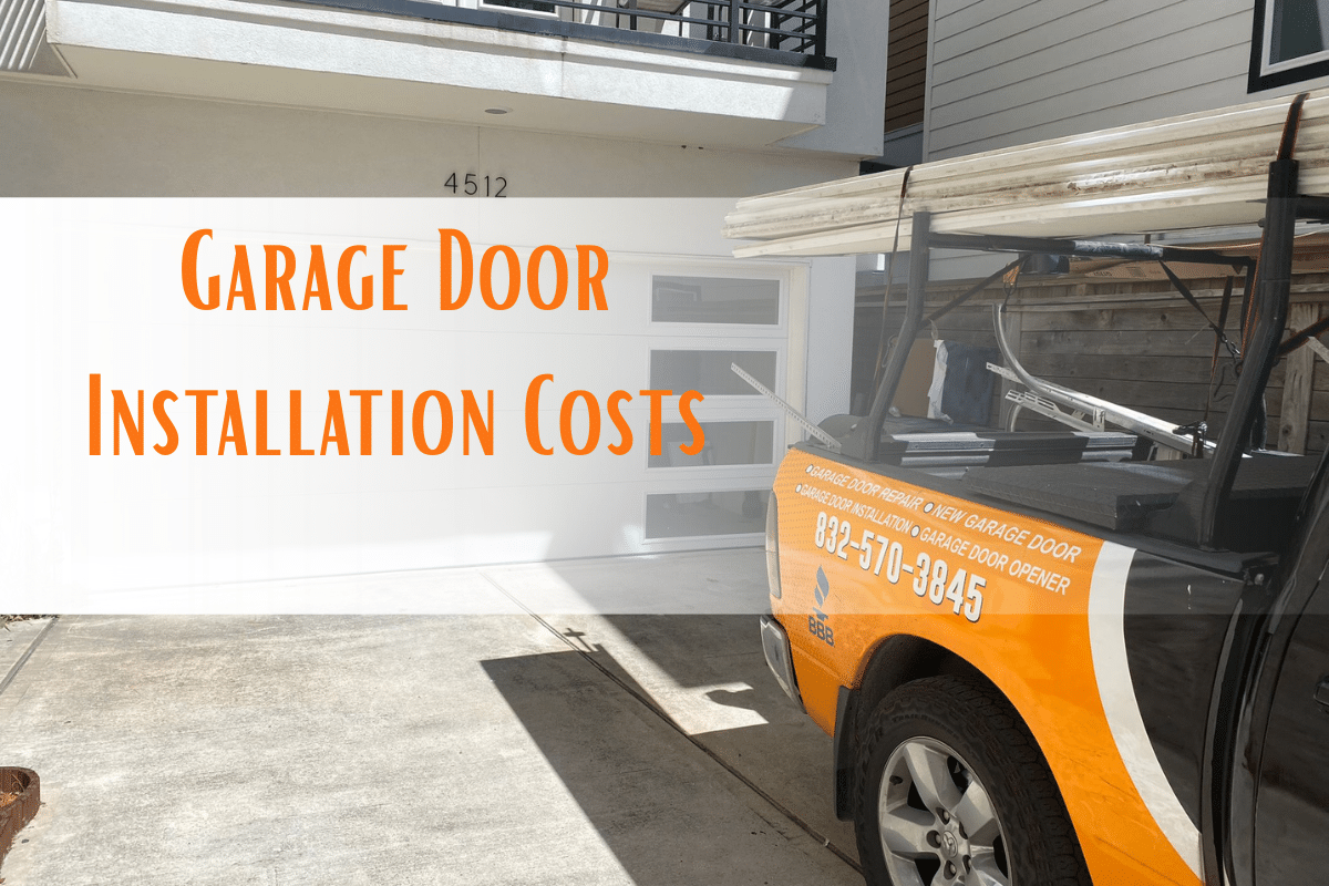 how much does garage door installation cost