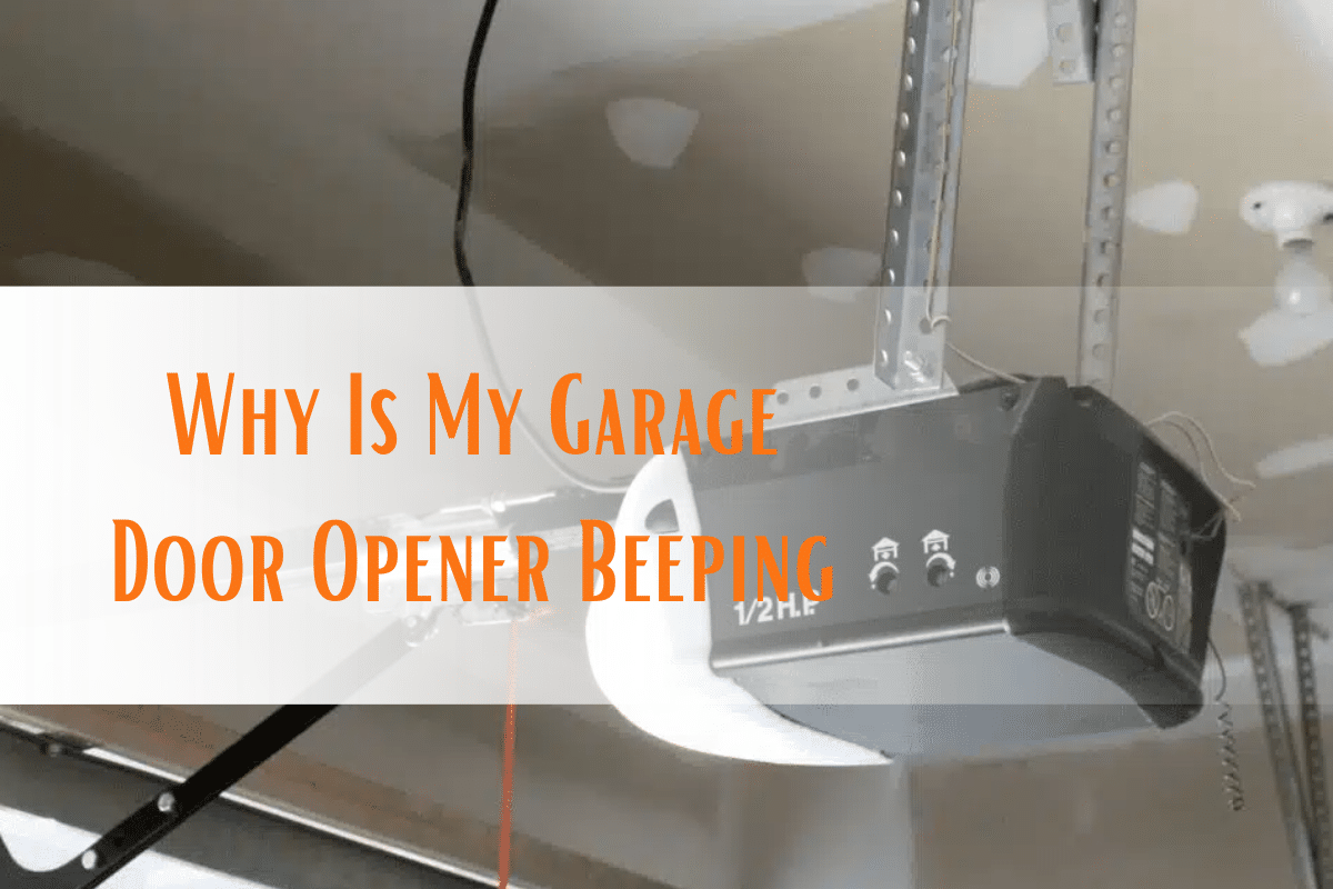 why is my garage door opener beeping