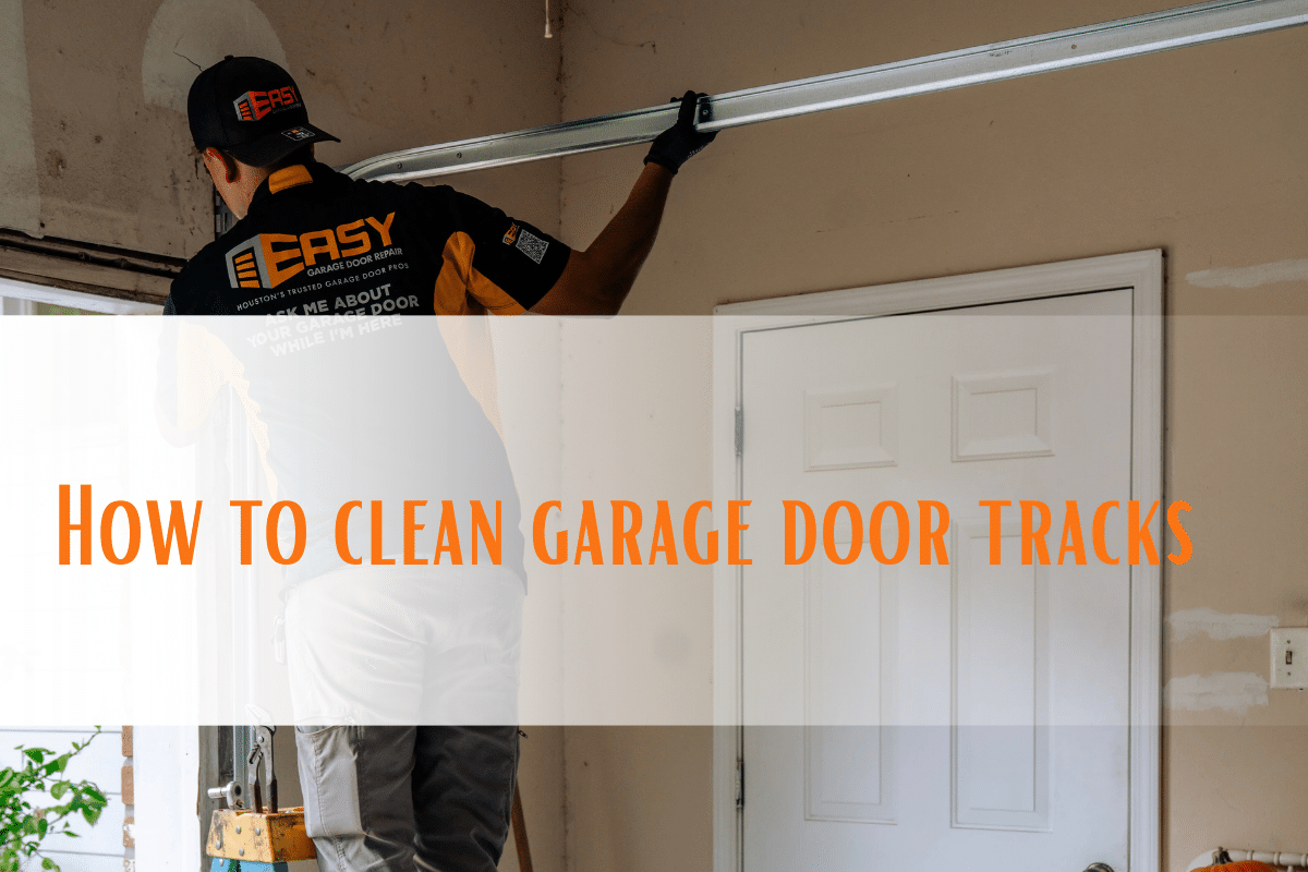 how to clean garage door tracks