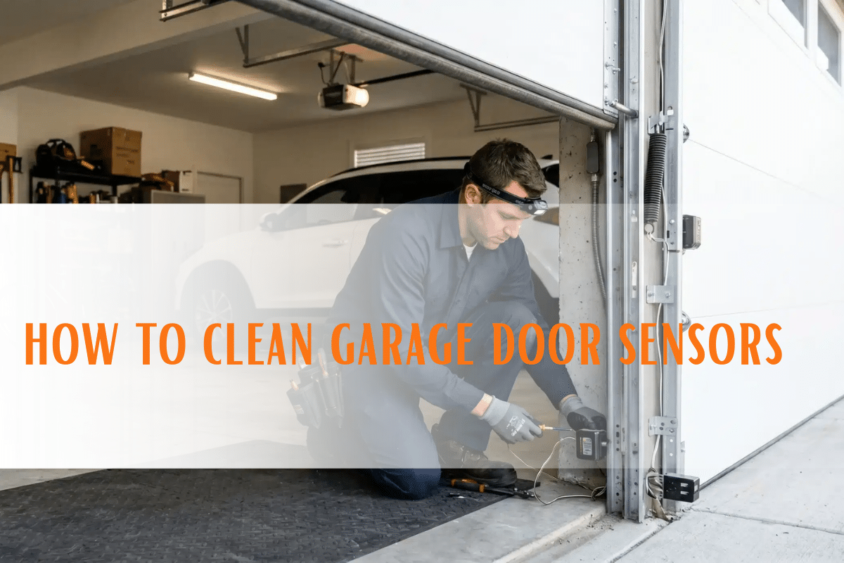 how to clean garage door sensors