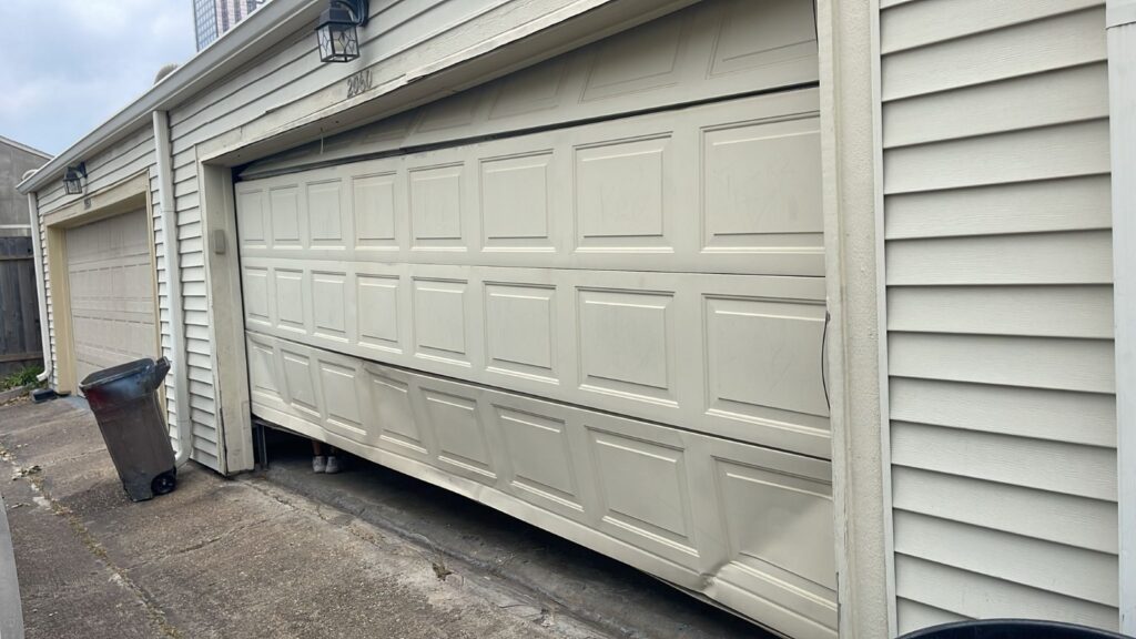 broken garage