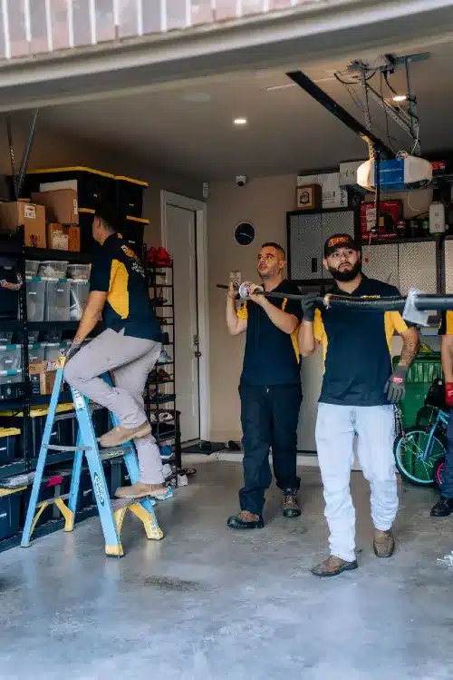 Garage door installation team in Houston