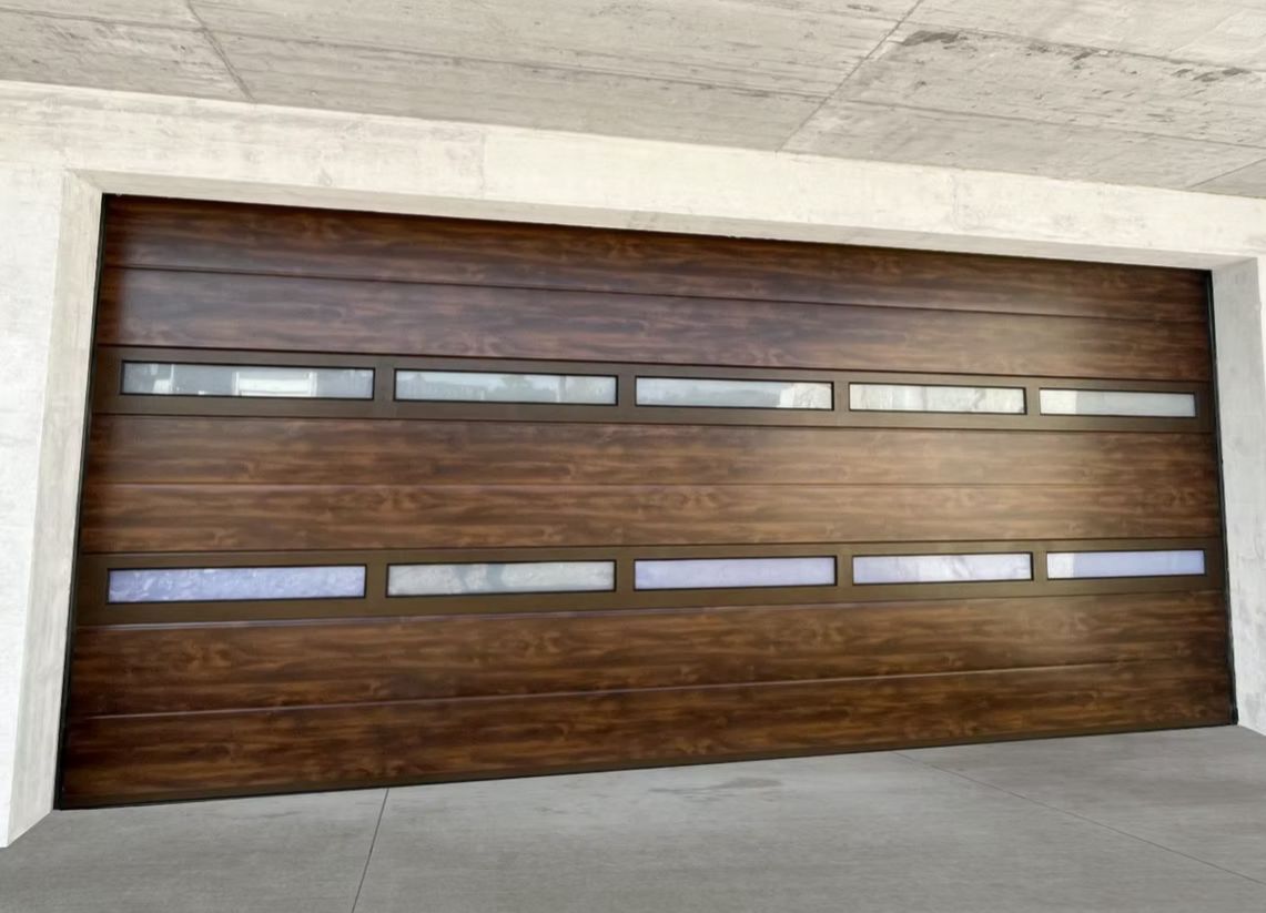 Wood garage doors
