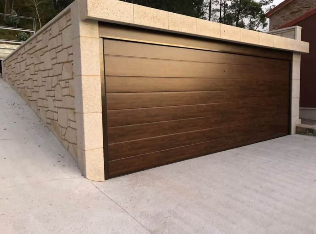 wood garage door