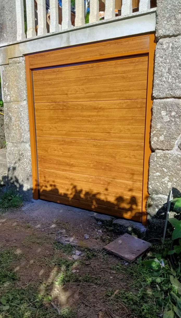wood garage door