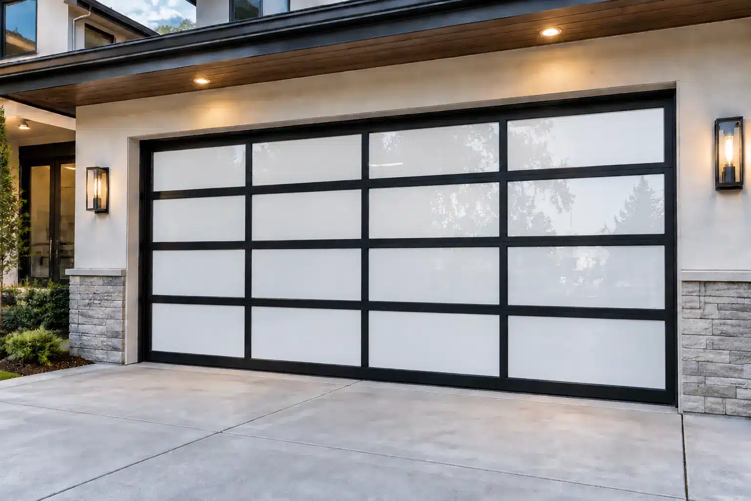 White Laminate Avante glass door