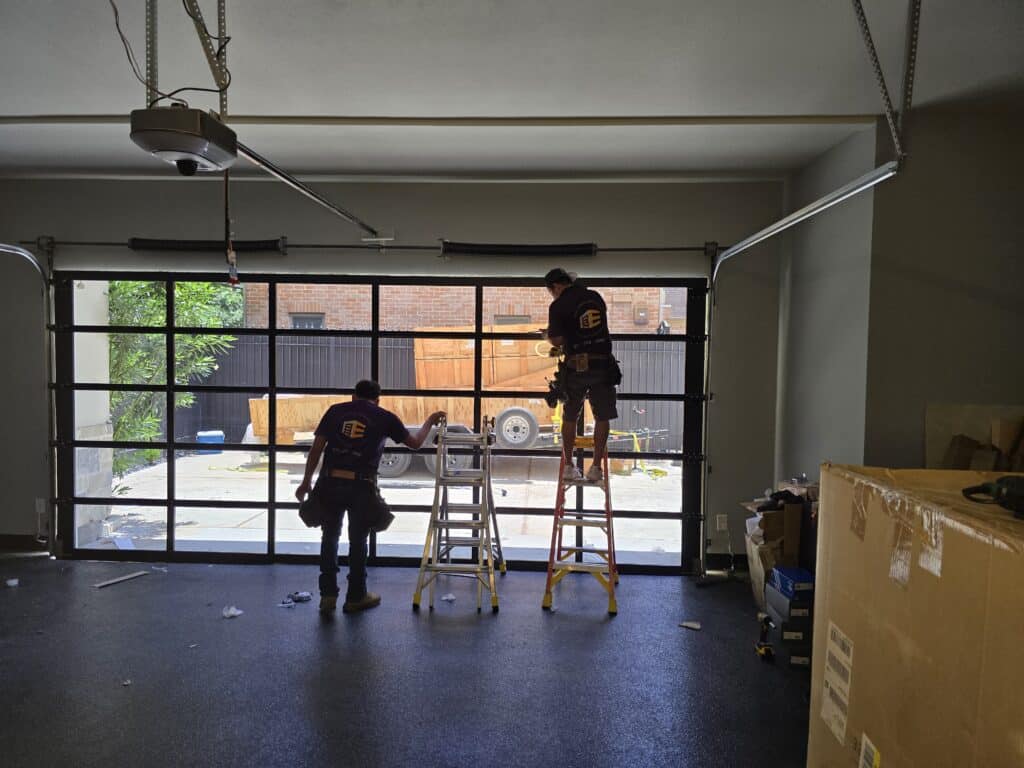 glass garage doors