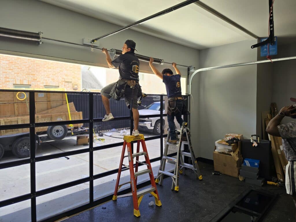 glass garage door replacement