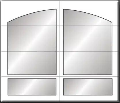 Carriage Creek garage door Style 1 Arch design