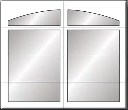 Carriage Creek garage door Style 2 Arch design
