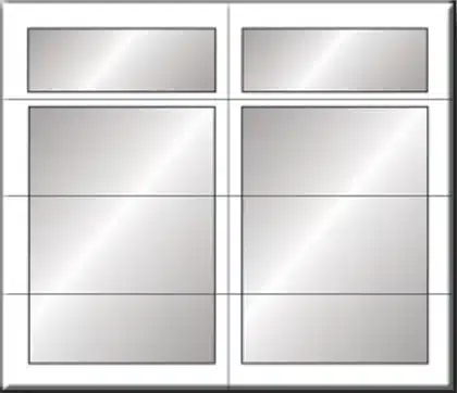 Carriage Creek garage door Style 2 design