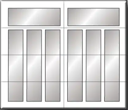 Carriage Creek garage door Style 3 design
