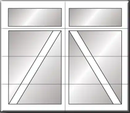 Carriage Creek garage door Style 5 design