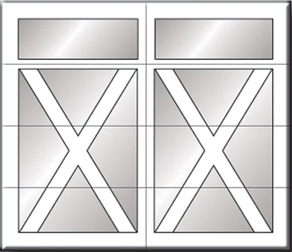 Carriage Creek garage door Style 6 design