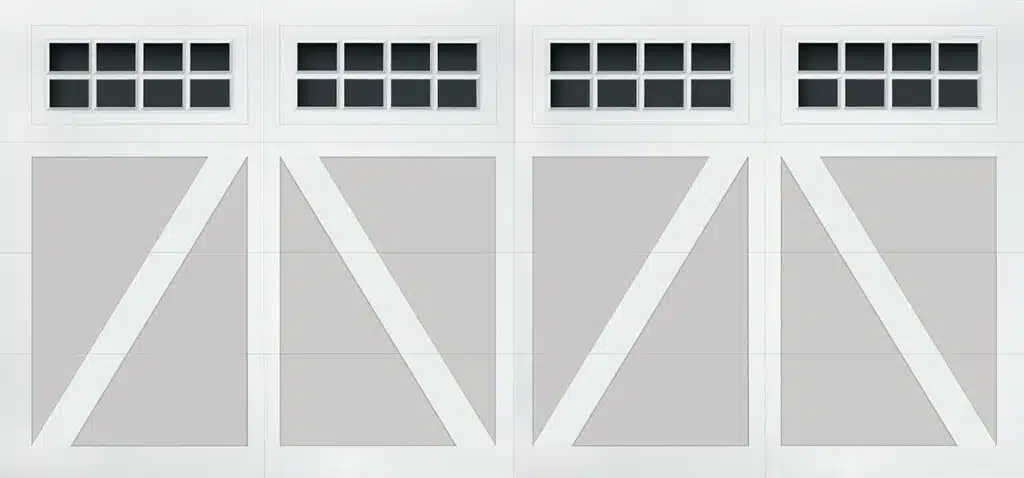 Garage door size option 15', 16', 18'